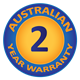 2 Year Australian Warranty