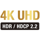 4K HDR HDCP 2.2